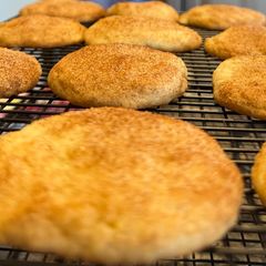 Snickerdoodle cookies A picture of Snickerdoodle cookies.
