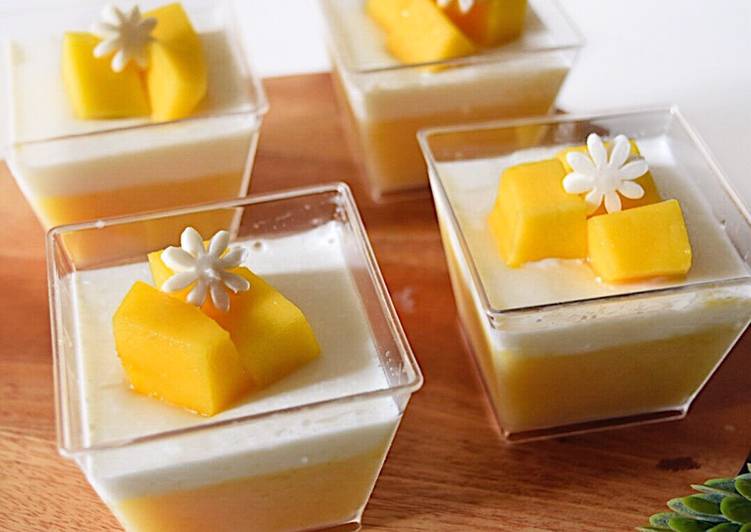 Bumbu Puding Sutra Mangga | Langkah Membuat Puding Sutra Mangga Yang Menggugah Selera