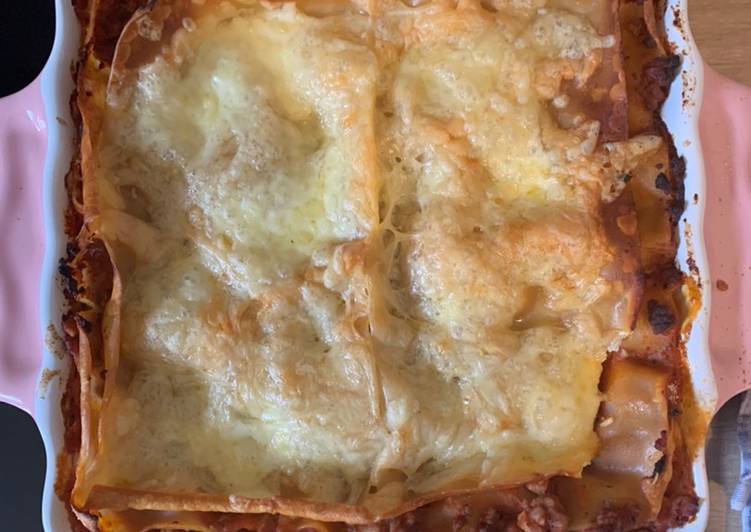 Recipe of Super Quick Homemade A very Cheesy Lasagna Bolognese