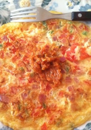 Una foto de Omelette a la Mexicana