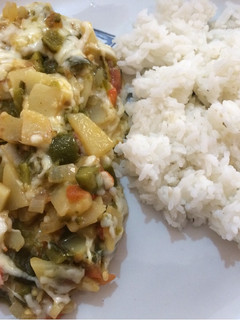 Una foto de Papas con chilaca