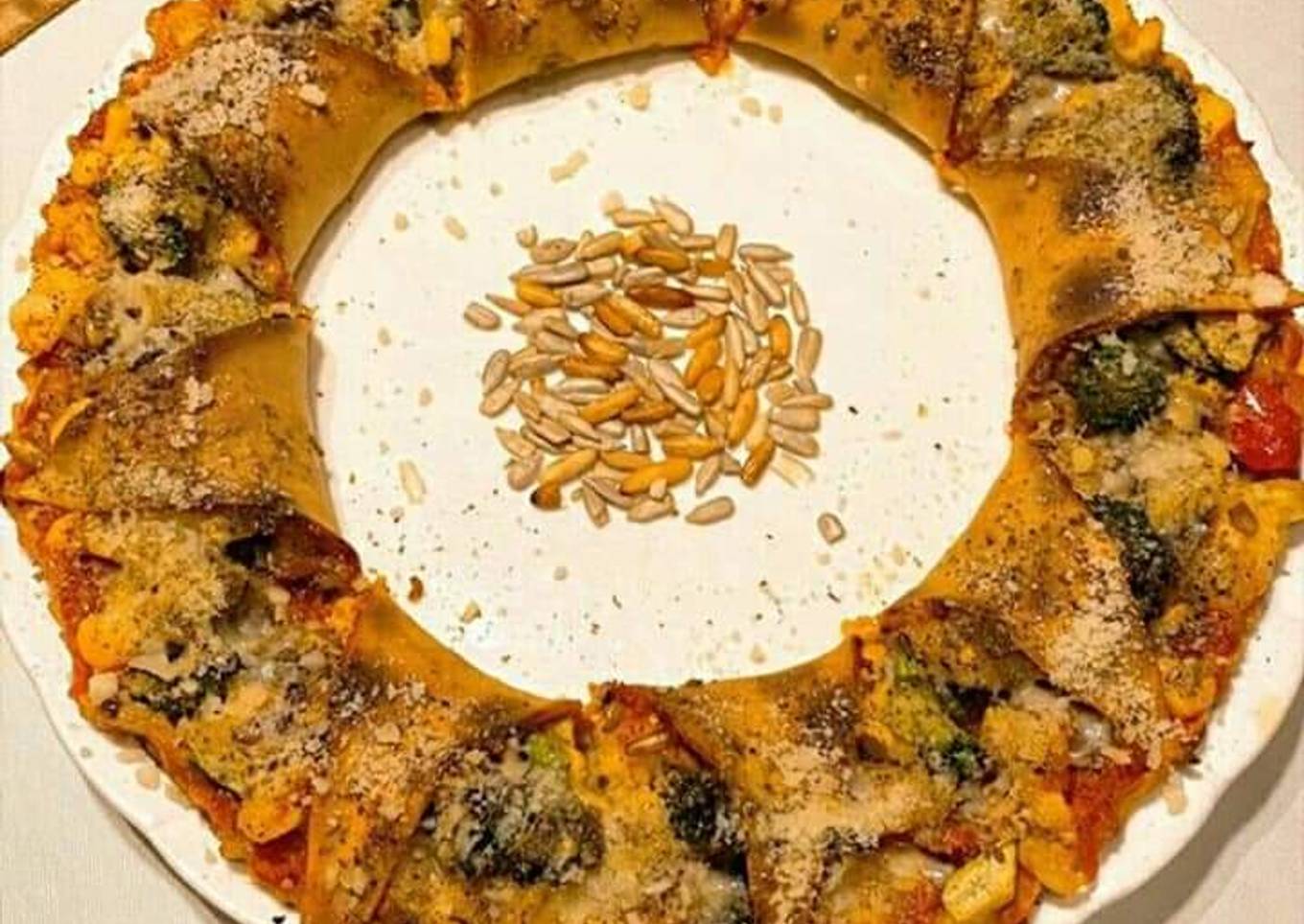 Corn cheese pizza roti