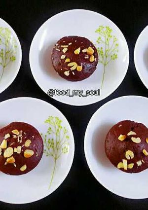 A picture of Hearty Chocolate-Beetroot Muffins (Eggless).