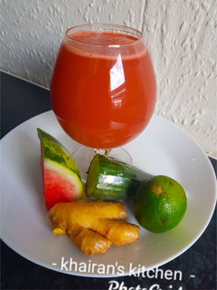 Watermelon and cucumber juice 🍉🥒 ainihin hoton girkin