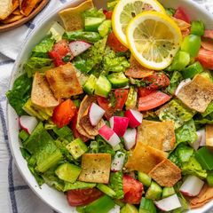 A picture of LEBANESE FATTOUSH SALAD by @senoreetarh.