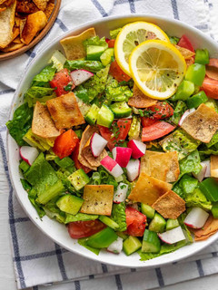 A picture of LEBANESE FATTOUSH SALAD by @senoreetarh.