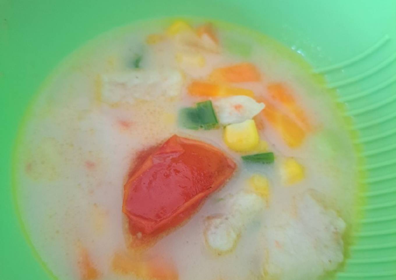 Dory cream with sweet corn (MPASI 1 tahun +)