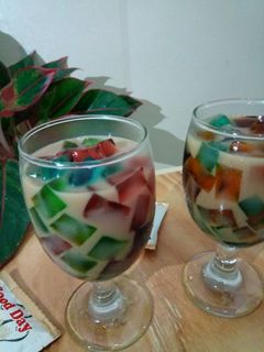 Foto resep Es Jelly Vanilla Latte