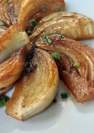 A picture of Sautéed Fennel with Olive Oil and Balsamic Vinegar.