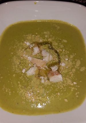 Una foto de Crema de espinaca con vegetales