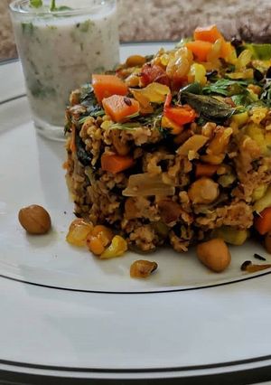 A picture of Veggie oats upma.
