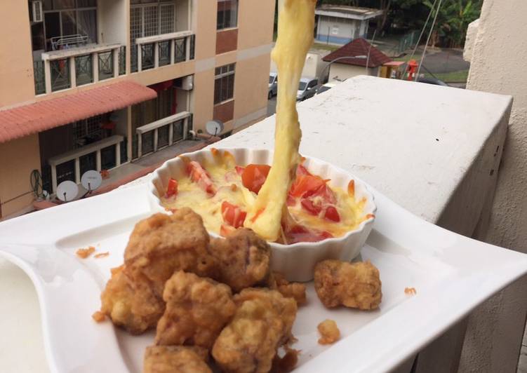 Fried Roasted Pork With Baked Mozzarella Fried Roasted Pork With Baked Mozzarella