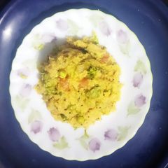 A picture of Broken Wheat flour Upma.