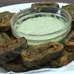 A picture of Bhajia#authors marathon #my creative arrowroot recipe contest.