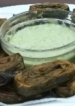 A picture of Bhajia#authors marathon #my creative arrowroot recipe contest.