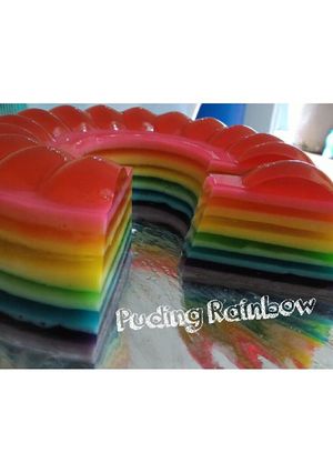 Foto resep Agar agar rainbow