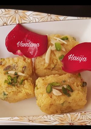 A picture of Sev Barfi/Singar Ji Mithai.