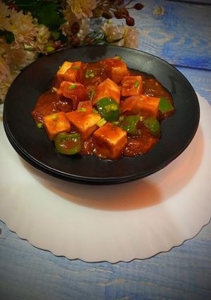 A picture of Chilli paneer.
