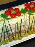 Pastel frío con atún o sandwichón de atún, fácil y económico