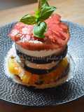 Tomato, Eggplant, and Mozzarella Millefeuille