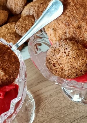 Une photo de Sorbet framboises light au COOK EXPERT