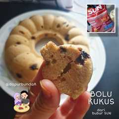 A picture of BOLU KUKUS dari BUBUR SUN - 1 telur no mixer super gampang!.