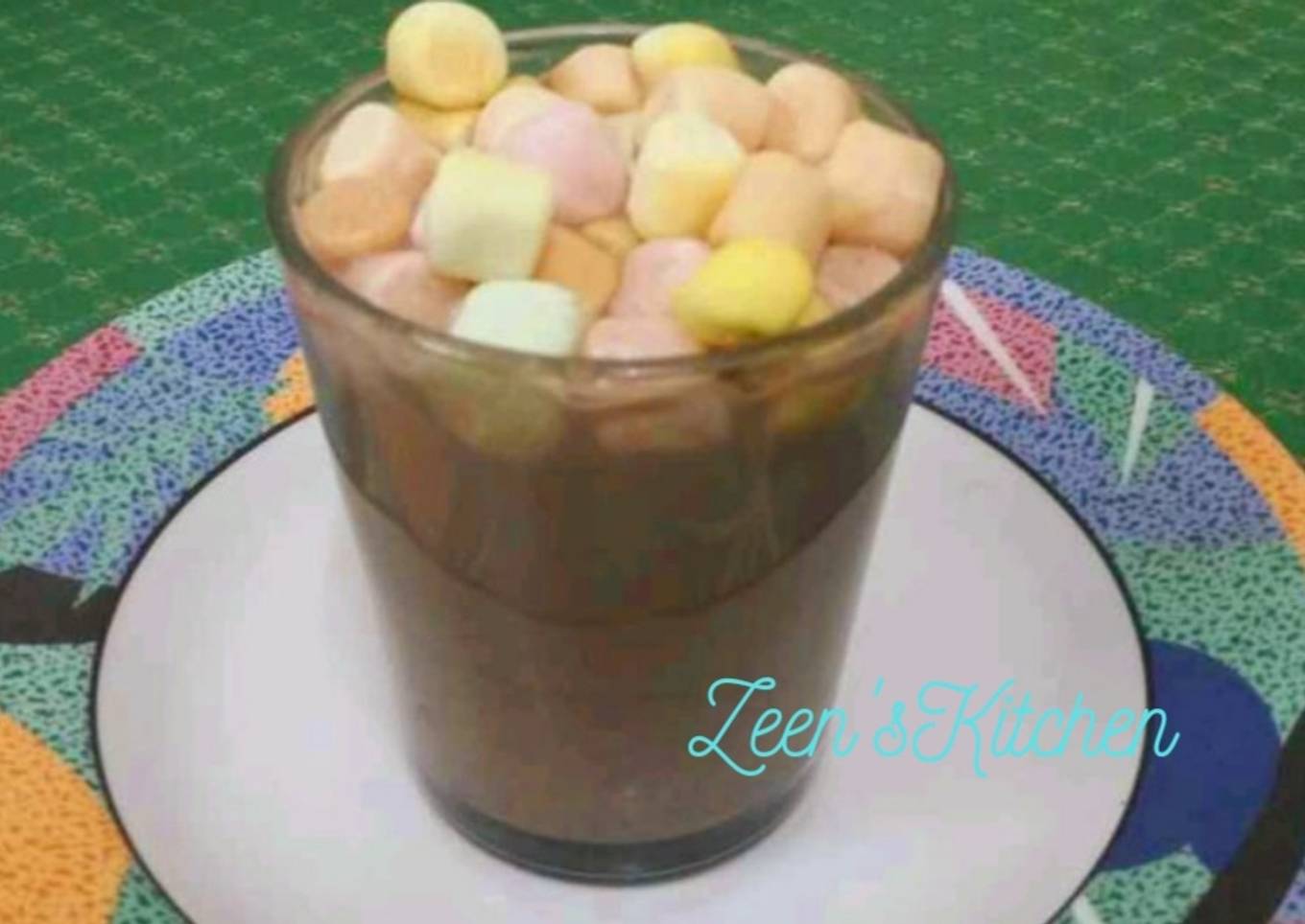 Chocolate Falooda with Marshmallows