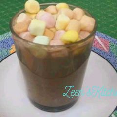 A picture of Chocolate Falooda with Marshmallows.