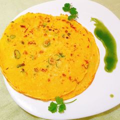 A picture of Spicy Anda paratha(liquid dough anda paratha).