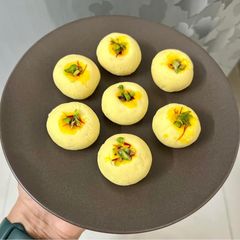 A picture of Kesar Mishri Peda.