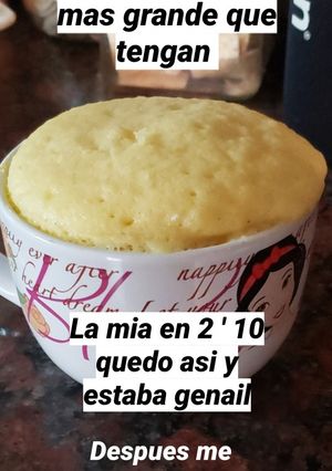 Una foto de Torta en taza
