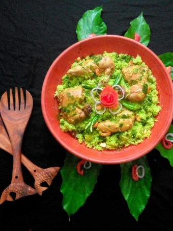 Recipe Spinach-Chicken Rice the Delicious Makes you drool