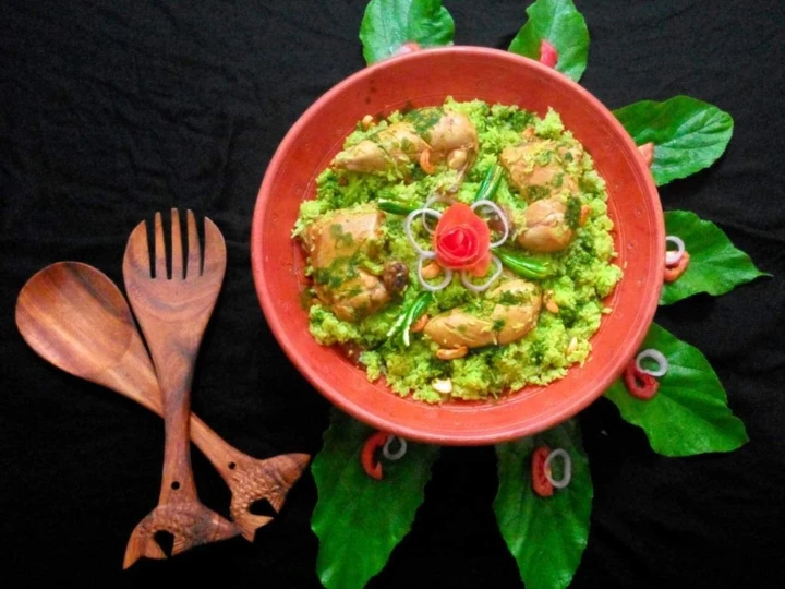 Recipe Spinach-Chicken Rice the Delicious Makes you drool