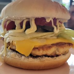 A picture of Chicken burger 🍔.