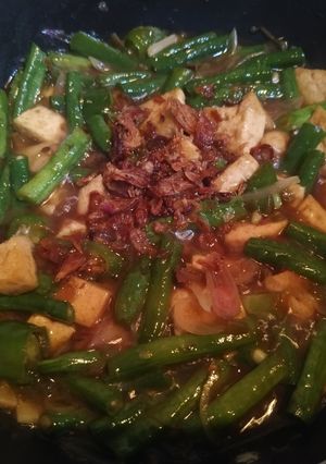 Foto resep 4. Oseng tahu kacang panjang