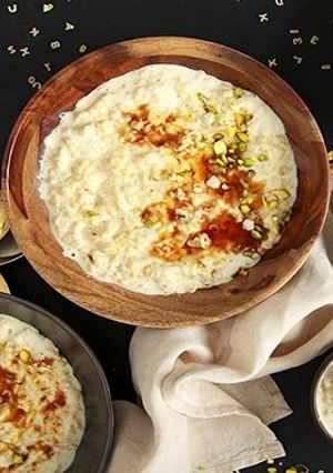 صورة لوصفة طريقة عمل عصيدة الشوفان والمكرونة