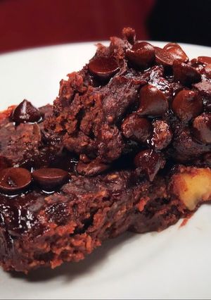 Una foto de Brownies súper húmedos y chocolatosos SALUDABLES! Con un ingrediente secreto! Sin harina! Mi invento