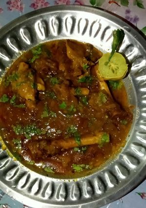 A picture of Mutton paya recipe.