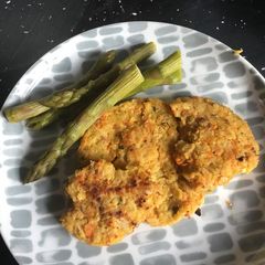 A picture of Chickpea pancake (overnight, c10 min save for days).