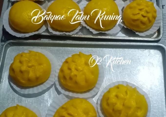 #063 Bakpao Labu Kuning (lembut tanpa obat)