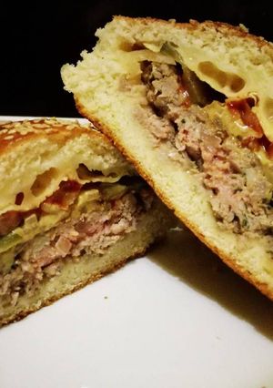 Töltött hamburger recept fotója