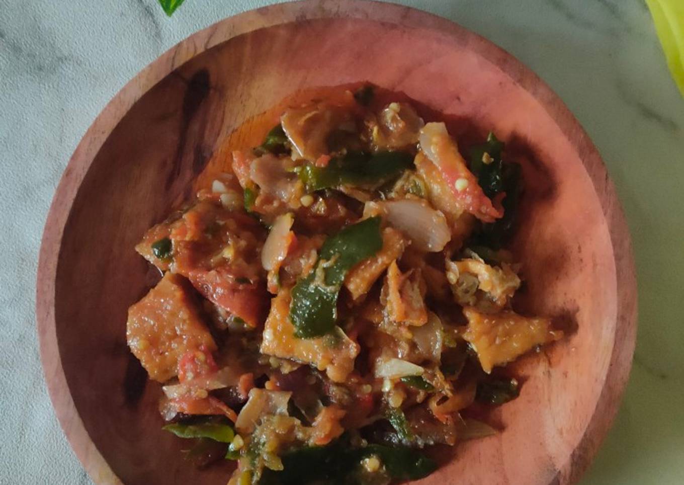 Ikan Asin Sambal ijo