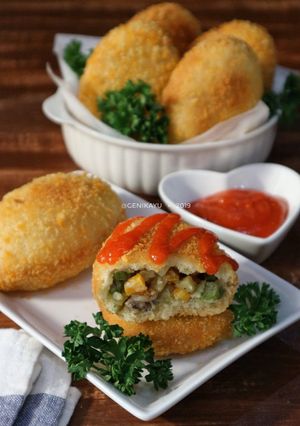 Foto resep Roti goreng sayur