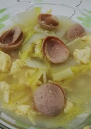 Foto resep Sawi kuah telor