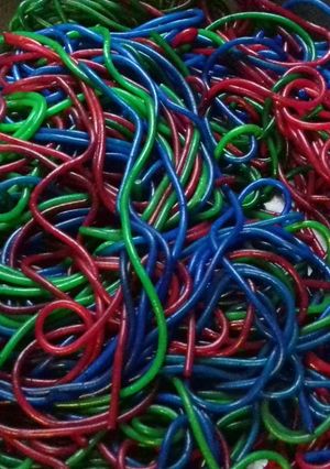 Una foto de Pasta de colores (receta día del niño)