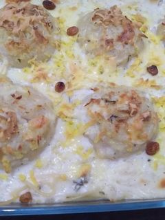 صورة لوصفة غراتان إيطالي(النجرسكو)روعة بريستيج بالسباكيتي البطاطاو الجبن😋