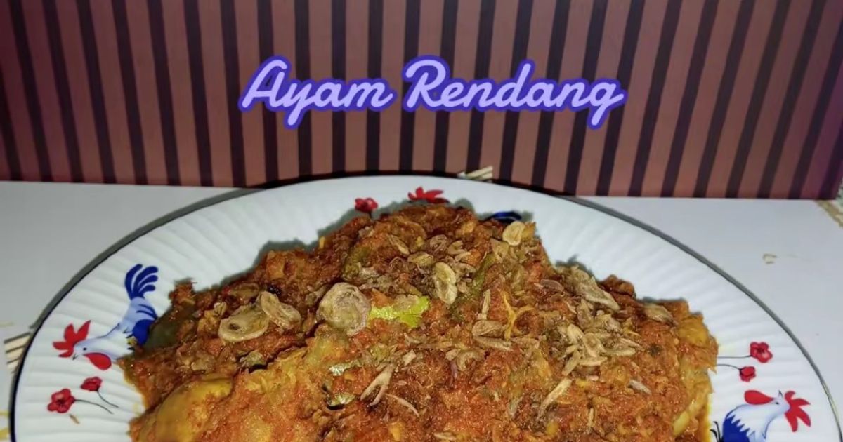 Ayam rendang tanpa kelapa Gongseng/sangrai