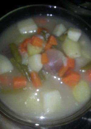 صورة لوصفة طريقة عمل شوربة خضار بالشعريه
