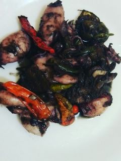 Foto resep Tumis cumi hitam