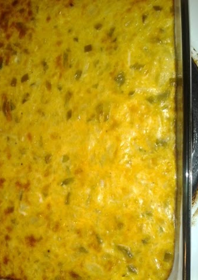 A picture of squash casserole.
